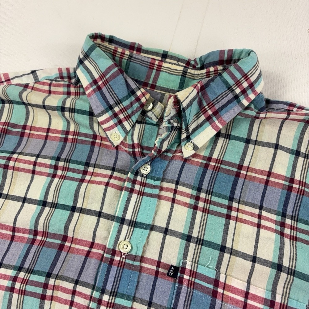 Brooks Brothers Shirt Mens XL Multicolor Plaid 346 India Madras Long Sleeve Top
